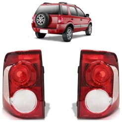 Lanterna Traseira Ecosport 2008 2009 2010 2011 2012 Bicolor Lente Acrilico