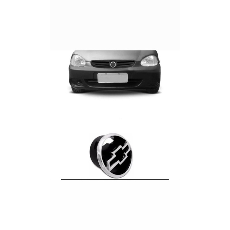 emblema da grade frontal Chevrolet Corsa Hatch Sedan ano modelo 99 a 2001