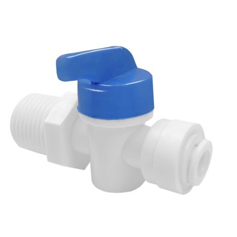 Adaptador Com Engate Rápido Para Filtro Purificador Com Registro  entrada de 1/2" e saída de 1/4"