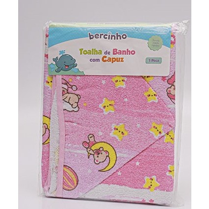 Toalha De Banho Com Capuz Bercinho 100% Algodão – Envio Imediato