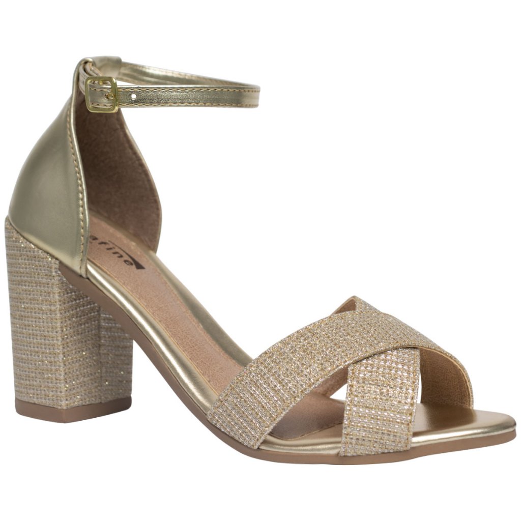 Sandália Feminina Salto Bloco Grosso Confortavel em Oferta na Shopee