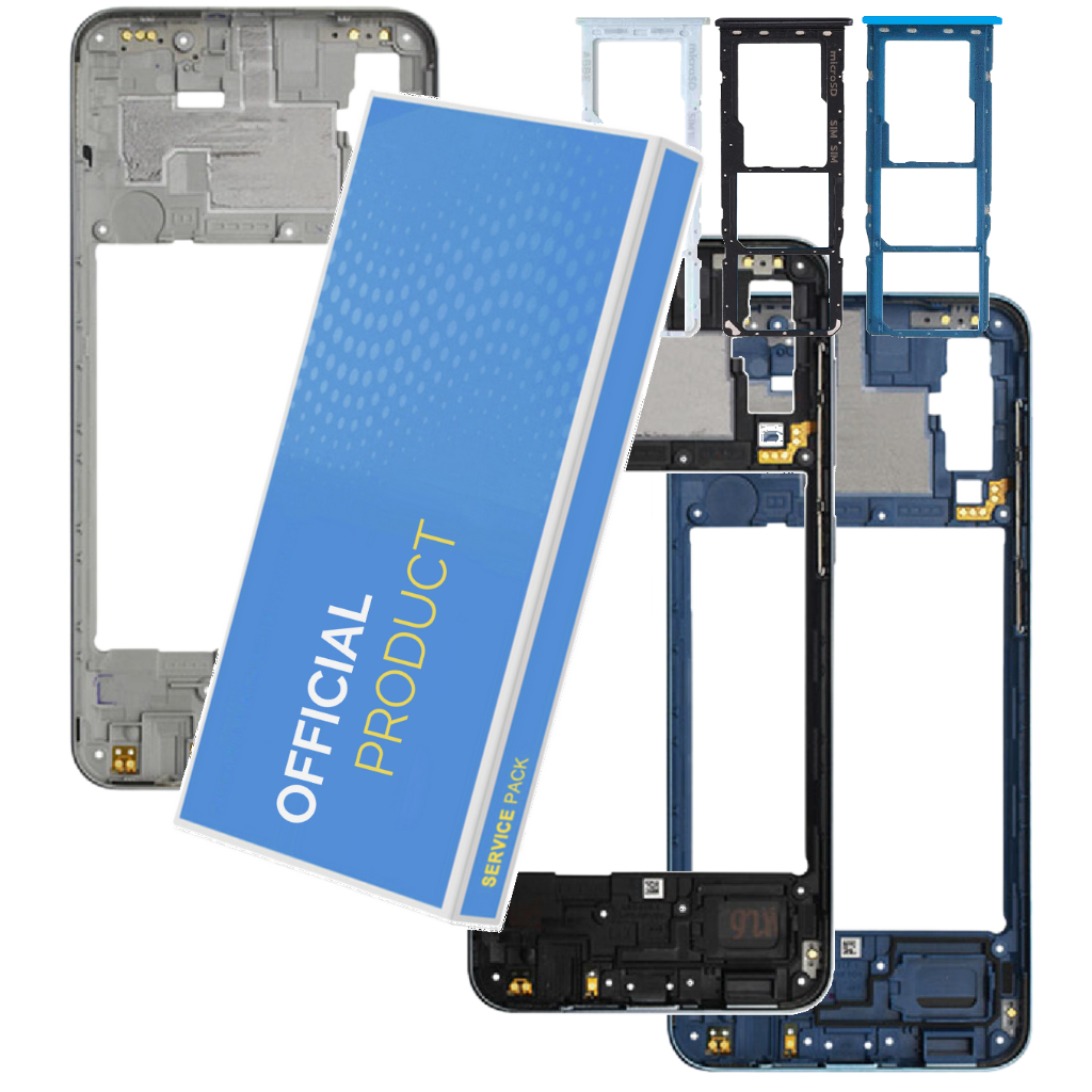 Aro Meio + Com Botões Compatível Com Galaxy A70 A705m Carcaça Lateral + Gaveta Do Chip!