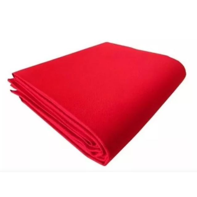 Tecido Pano Vermelho Ferrari Artigo 304 para Mesa de Bilhar Sinuca Snooker Tecelagem Thais