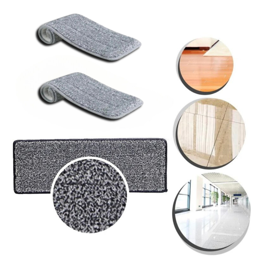 Refil Flat Mop Kit 2 Unidades Esfregão Vassoura Mágica