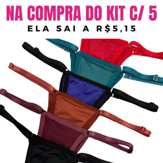 Calcinha Regulagem na Lateral Lisa e Estampada sem Renda Tanga Lingerie