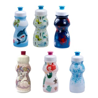 Squeeze Infantil de Plástico com Personagens - 250ml em Oferta na Shopee