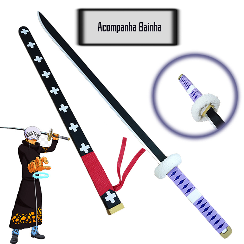 Espada / Katana Kikoku Trafalgar Law One Piece Decoração Cosplay