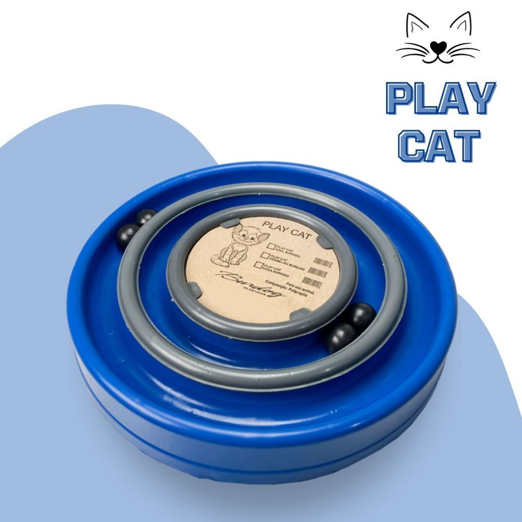 Brinquedo Para Gatos Interativo Pet Duas Pistas e Bolinhas Divertido Alivia Estresse em Oferta na Shopee