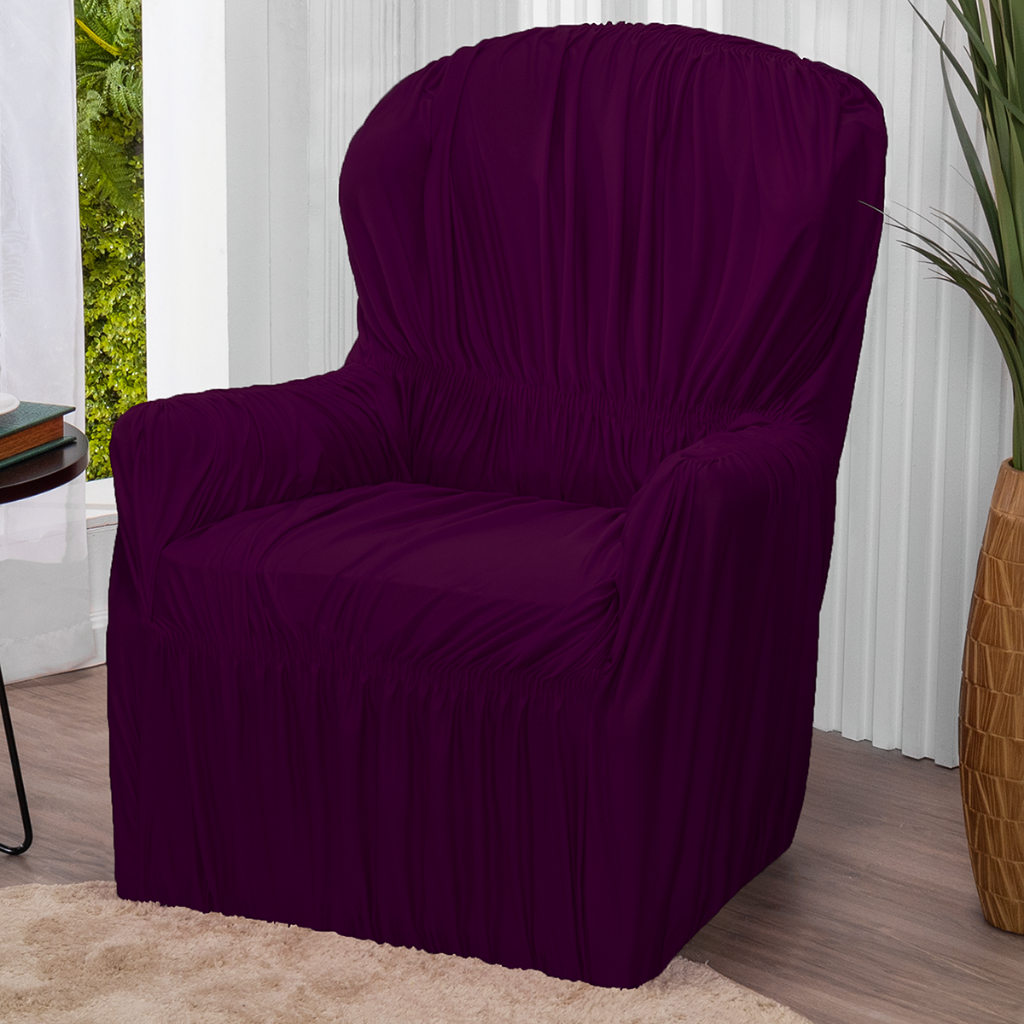 Capa Para Sofá de 1 Lugar Poltrona Do Papai Elasticada Avulsa