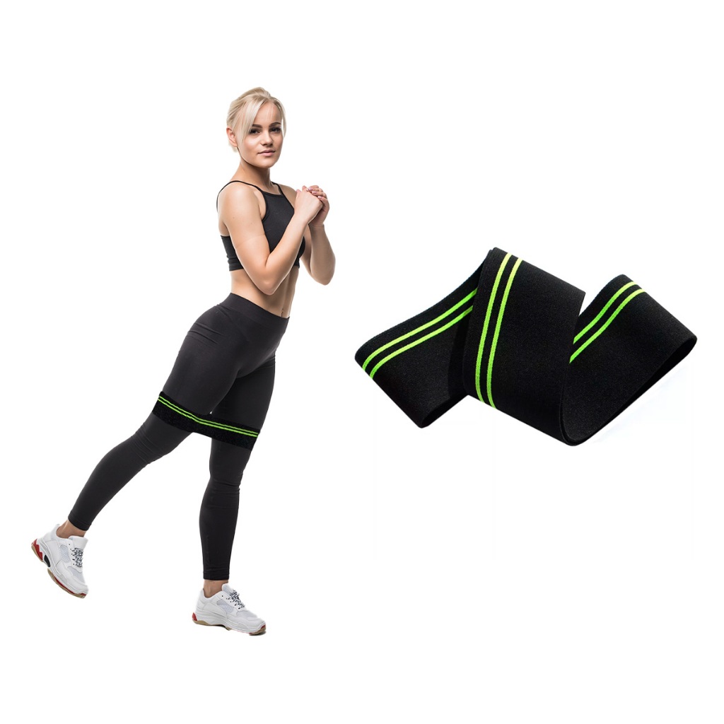 Hip Band Forte Faixa Elástica Resistente Para Treino Funcional Alongamento Pilates Yoga Fit