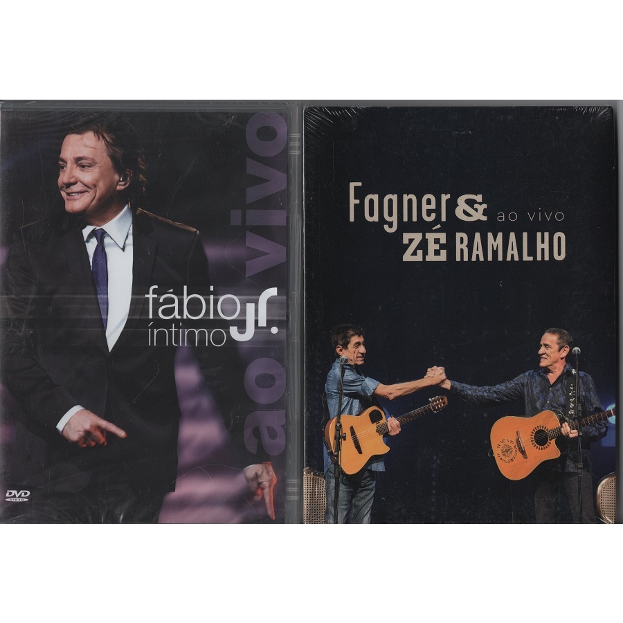 DVD FÁBIO JR ÍNTIMO AO VIVO + FAGNER E ZÉ RAMALHO AO VIVO