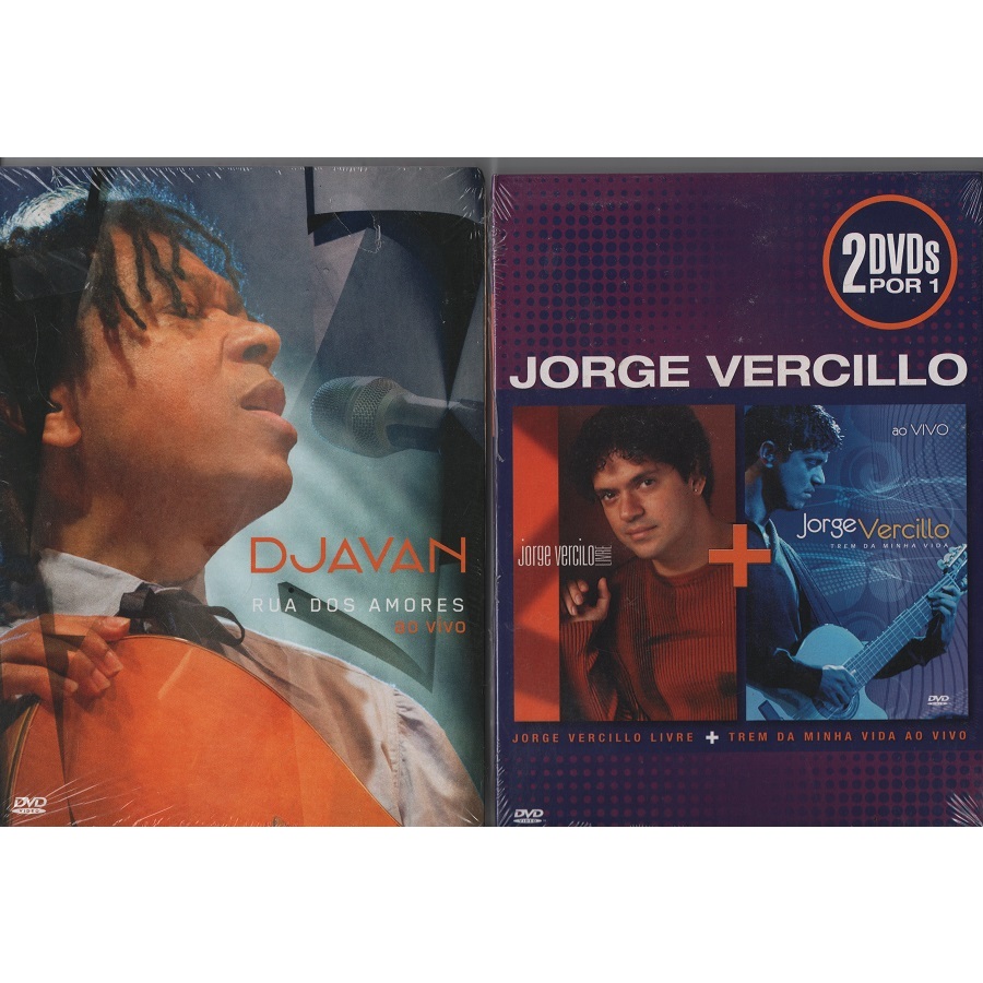 DVD DJAVAN RUA DOS AMORES AO VIVO + CD+DVD JORGE VERCILLO