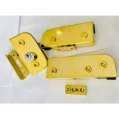 KIT PIVOTANTE PARA PORTA DE VIDRO/BLINDEX 08 A 10MM- DOURADO