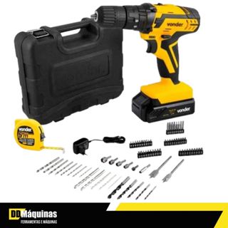 Parafusadeira Furadeira Impacto 3/8 12V+74 Acessórios - Vonder