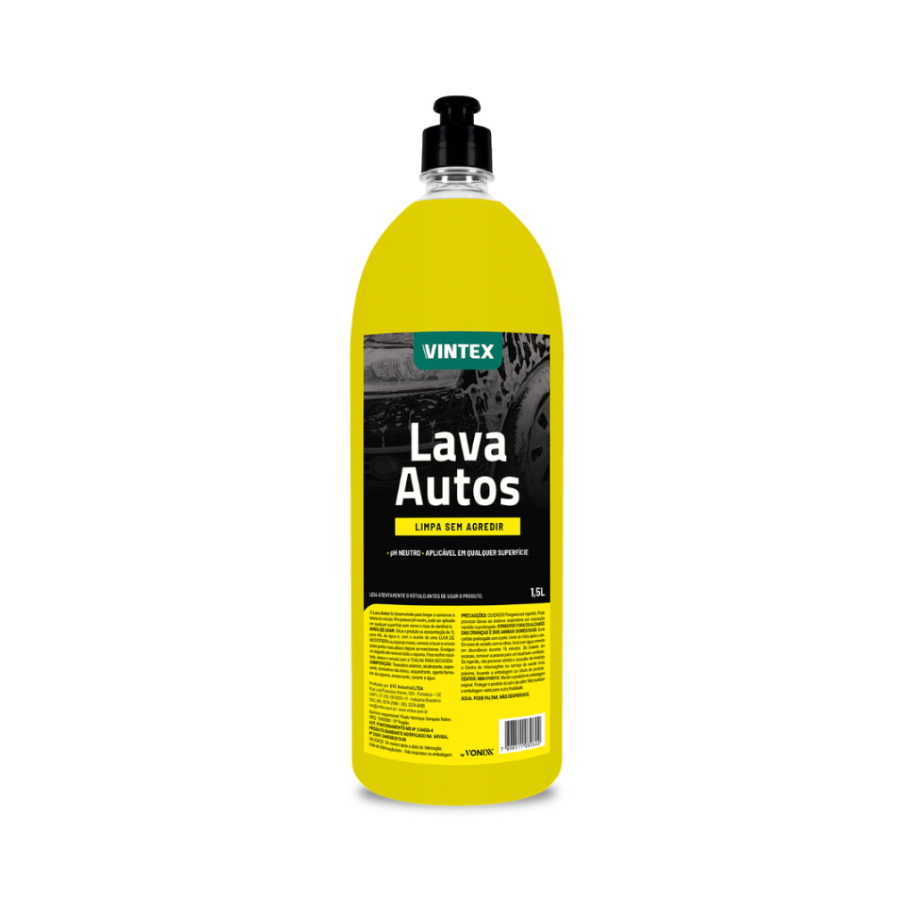 Shampoo Lava Autos Limpa Espuma Vintex 1.5 Litros