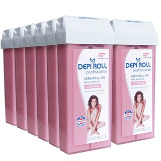 Depi Roll Kit c/12 Cera Roll-On Rosa 100g
