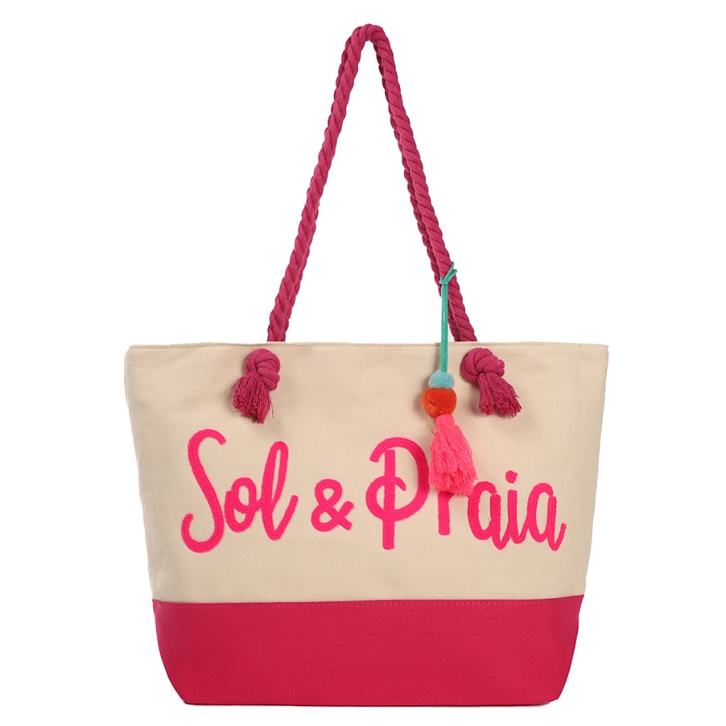 Bolsa de Verão Grande de Praia Sol&Praia Revestida Internamente
