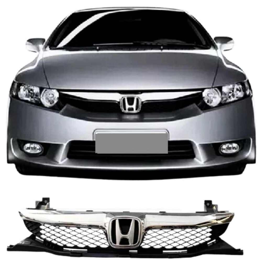 Grade Radiador Completa Friso Cromado Civic Ano 09/12 Cód 14005 em Oferta na Shopee