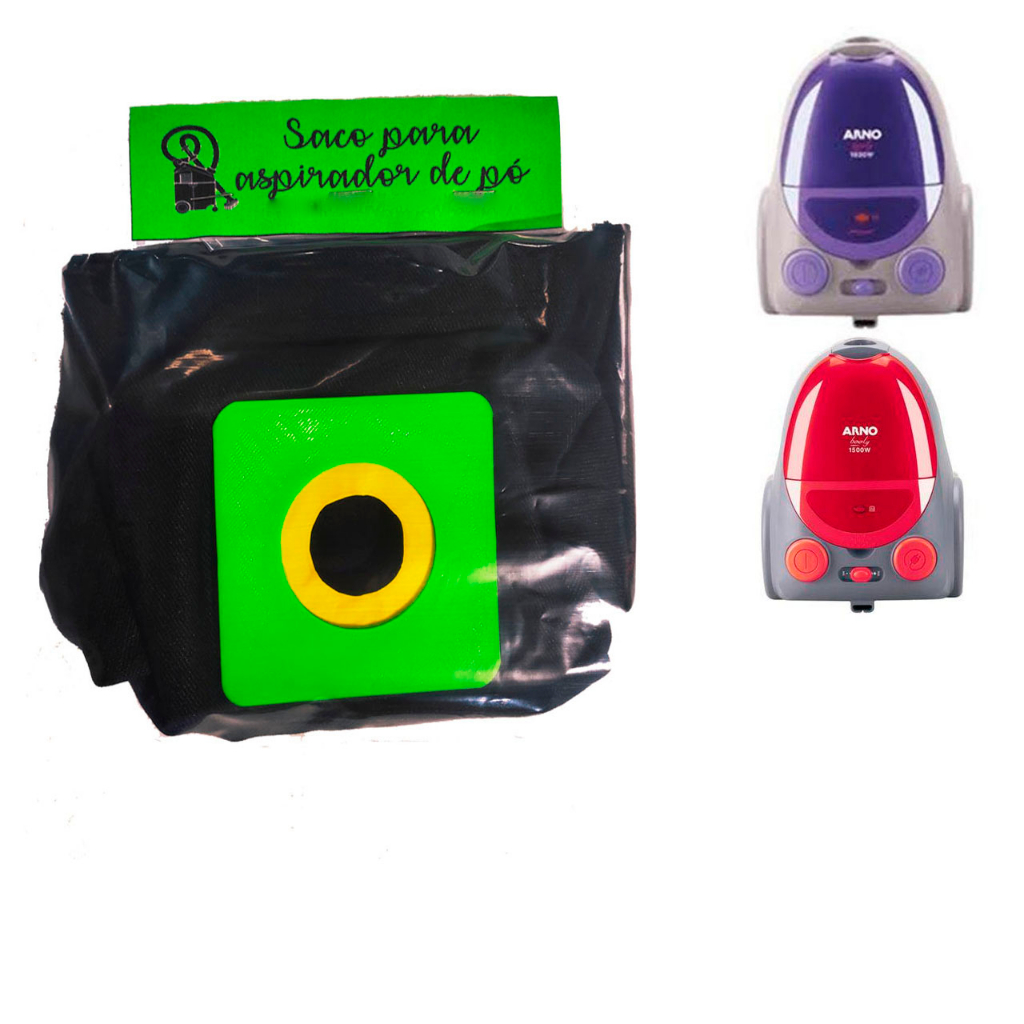 Saco Aspirador Lavável Reutilizável Compatível Arno Booly 1500/1600w
