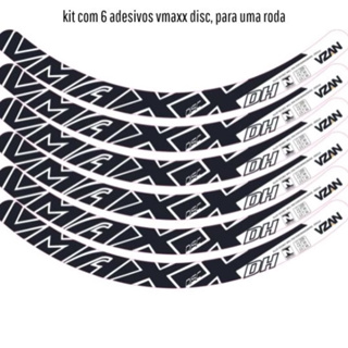 6 Adesivos Aro 26 Vmaxx Freio A Disco kit para 1 roda preto em Oferta na Shopee