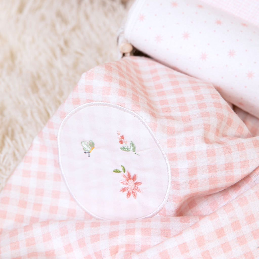 Cueiro Flanelado Papi Bordado 100% Algodão 80x80cm Kit C/ 3 Unidades em Oferta na Shopee