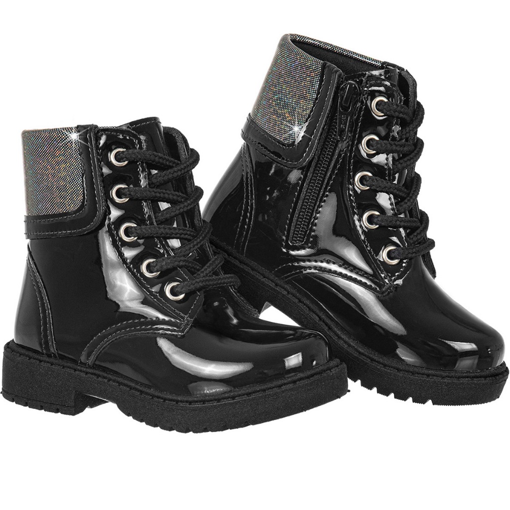 Bota Coturno Feminina Infantil Bebê GiGiL Teen Coturno Tratorado Meninas Cano Médio Confortável Moda Atual Blogueira em Oferta na Shopee