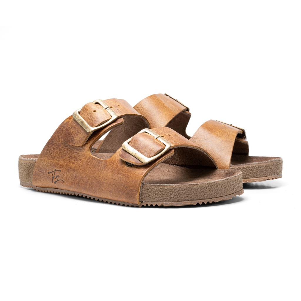 Sandalia Chinelo Masculino Birken Feito A Mão Polo City 089 Mostarda