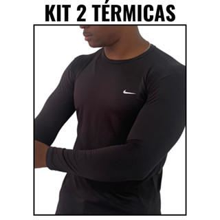 Kit com 2 camisas térmicas com proteção solar UV 50+