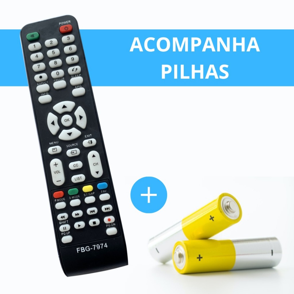 Controle Remoto TV Compatível CCE LCD - FBG 7974
