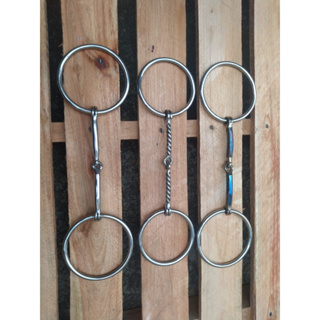 kit 3 Bridão argolão em aço inox para doma e adestramento em Oferta na Shopee