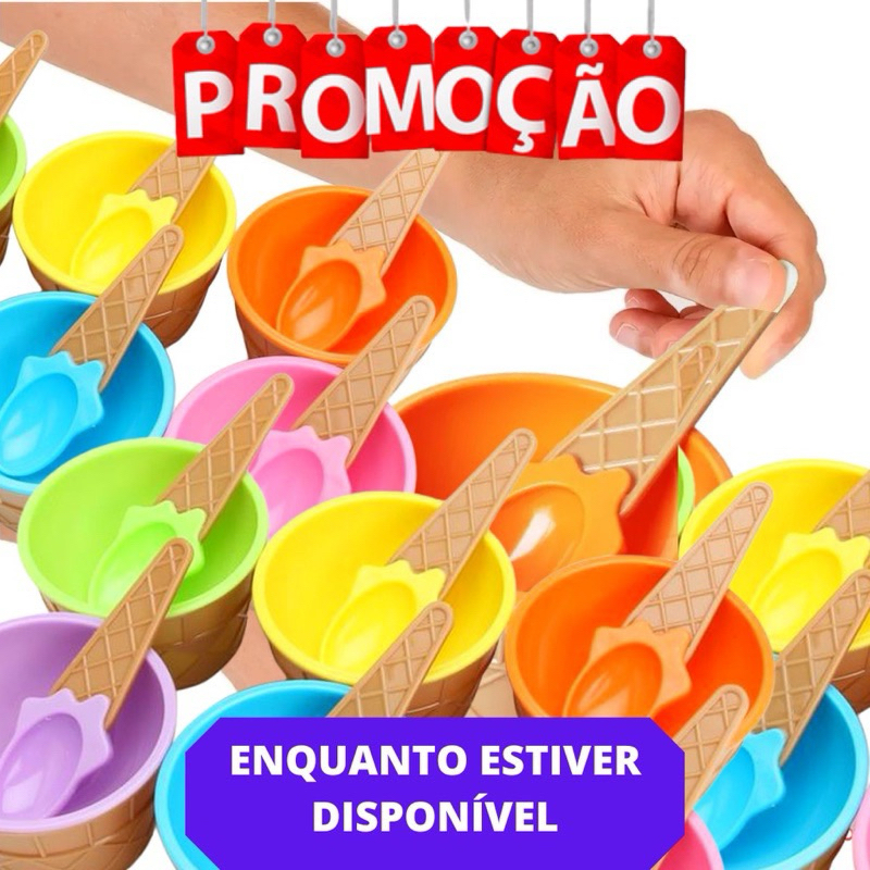 Kit 8 Peças  Cambucá Pote Tigela Para Sobremesa Sorvetes Açaí Cereal Cumbuca 200ml