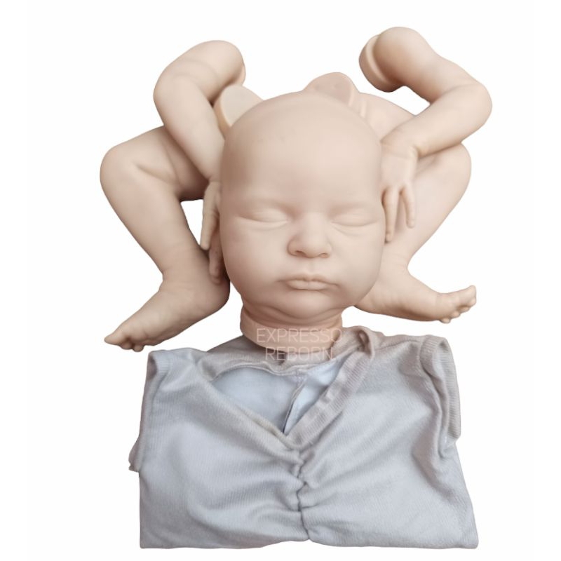 Kit Cru Bebe Reborn Molde Laura + Corpinho