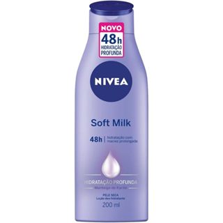 NIVEA Loção Hidratante Soft Milk Hidratação Profunda Pele Seca 200 ml