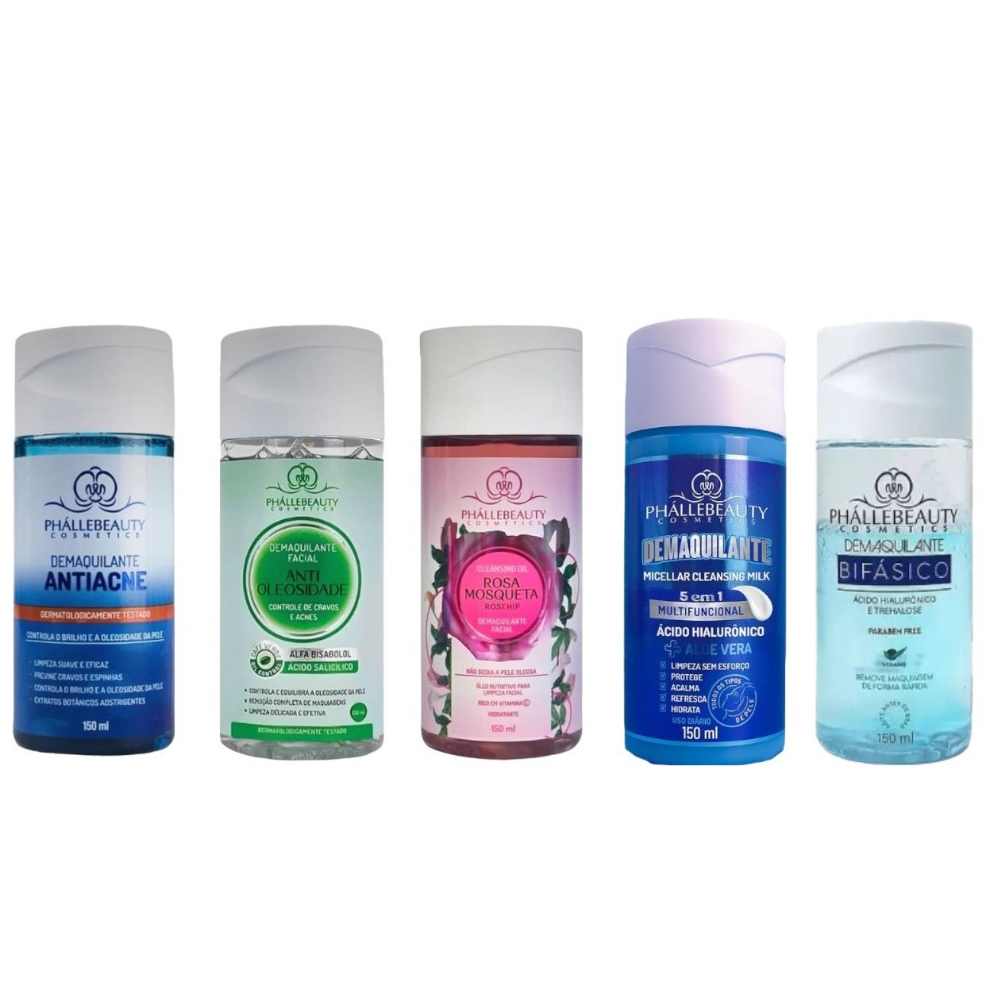 Demaquilante Facial 150ml PhálleBeauty em Oferta na Shopee