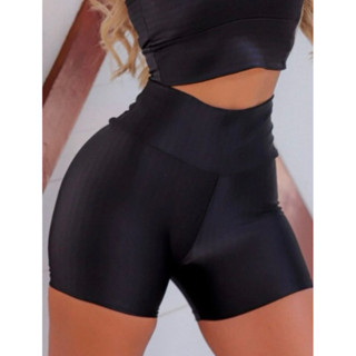Short Legging 3d fitness levanta bumbum modeladora poliamida ideal para Academia pilates e ginastica