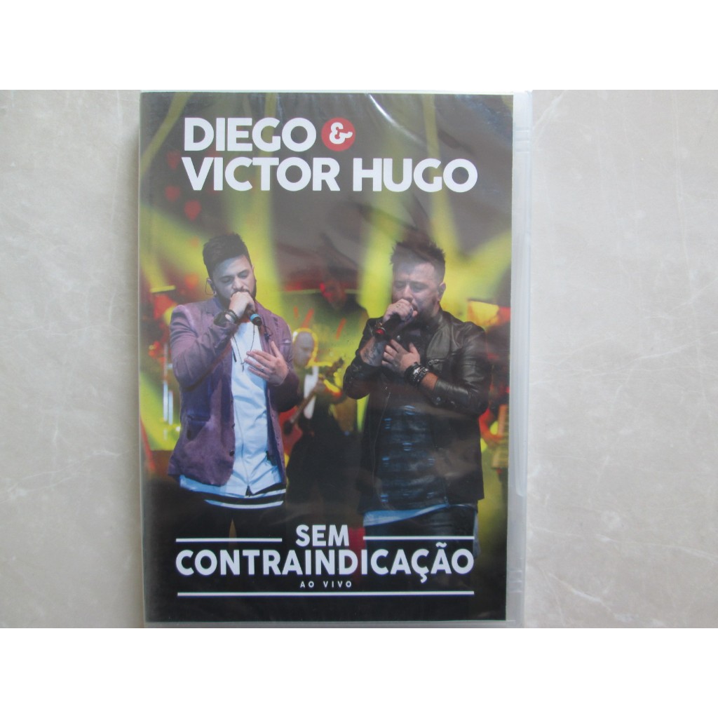 DVD - DIEGO & VICTOR HUGO / LACRADO / Sem Contraindicação / Ao Vivo / IMPECÁVEL / Original / Raridade