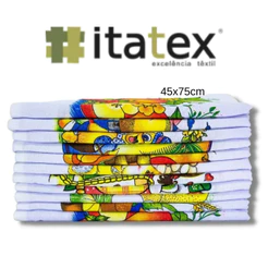 Kit Pano de Prato Itatex C/ ESTAMPA | 12 unidades 45CMx75CM