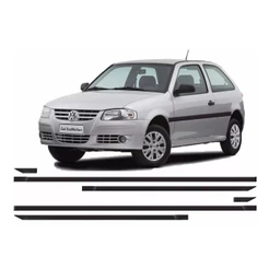 Kit Frisos Laterais Gol G3 2 Portas 99 a 13 Preto Modelo Fino
