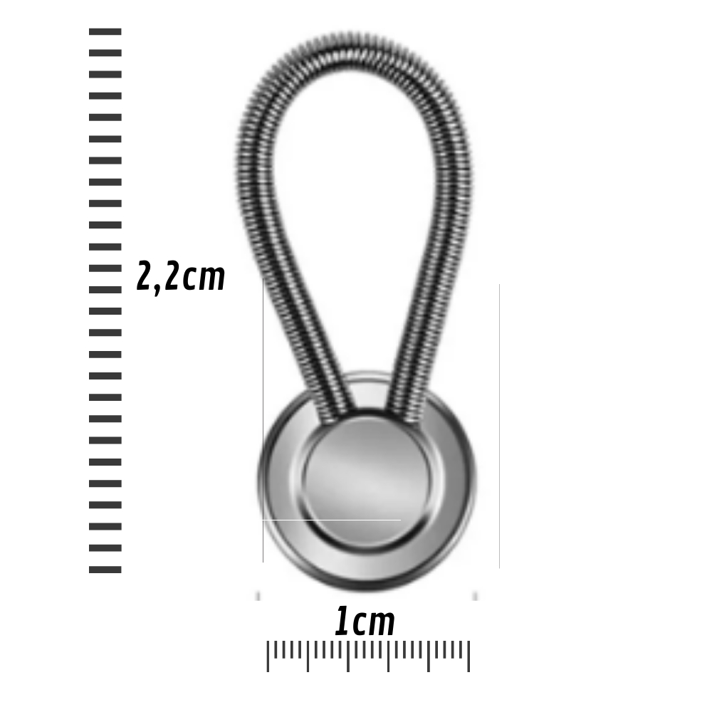 10 Unidades Botão extensor alargador de colarinho de camisa social e calça — imagem 2 de 2