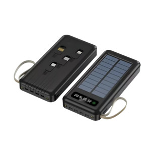 Carregador solar de celular portátil Powerbank Solar 10,000mAh: - Bateria com Carregamento Solar - Econômico e Prático