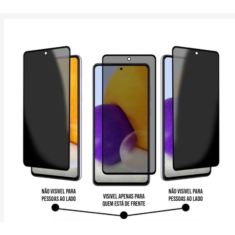 Película de vidro 3D Privativa Anti Spy Para Samsung Galaxy A14 4G / A14 5G /Pelicula de privacidade