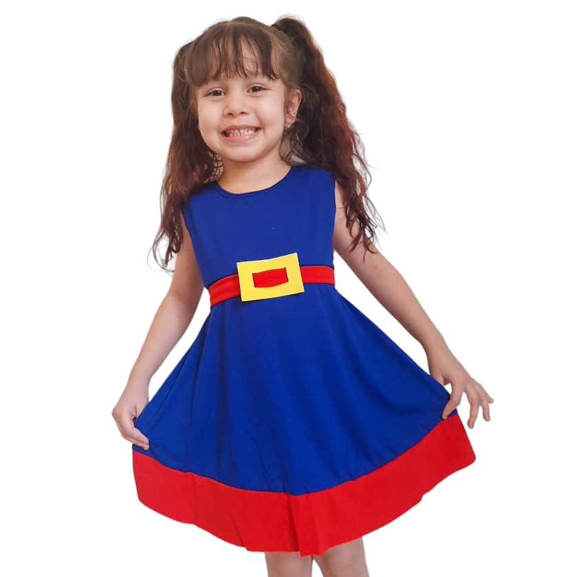 Vestido / Roupa / Fantasia Infantil Show Da Luna Tam01 Ao 06. Envio imediato!