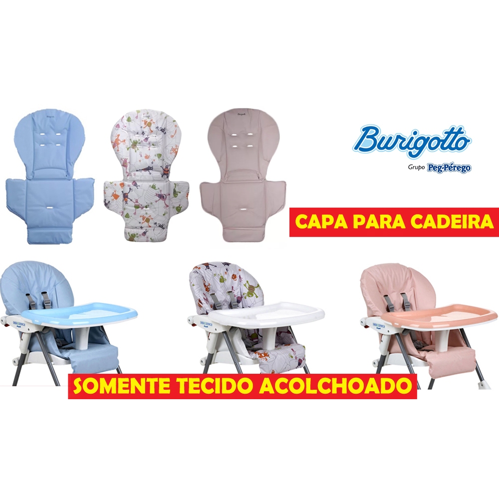 Capa Para Cadeira de Refeição Papa E Soneca Original Bebê Infantil Burigotto