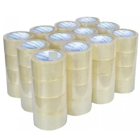 kit 10 fita adesiva 45x100 metros transparente 100 metros garantido em Oferta na Shopee