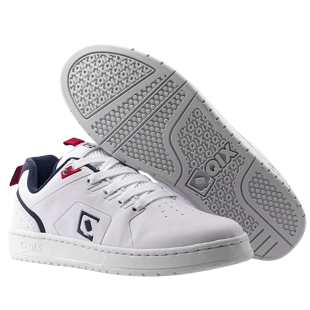 Tênis Qix Smash Skate Masculino Feminino Casual Original Branco Marinho