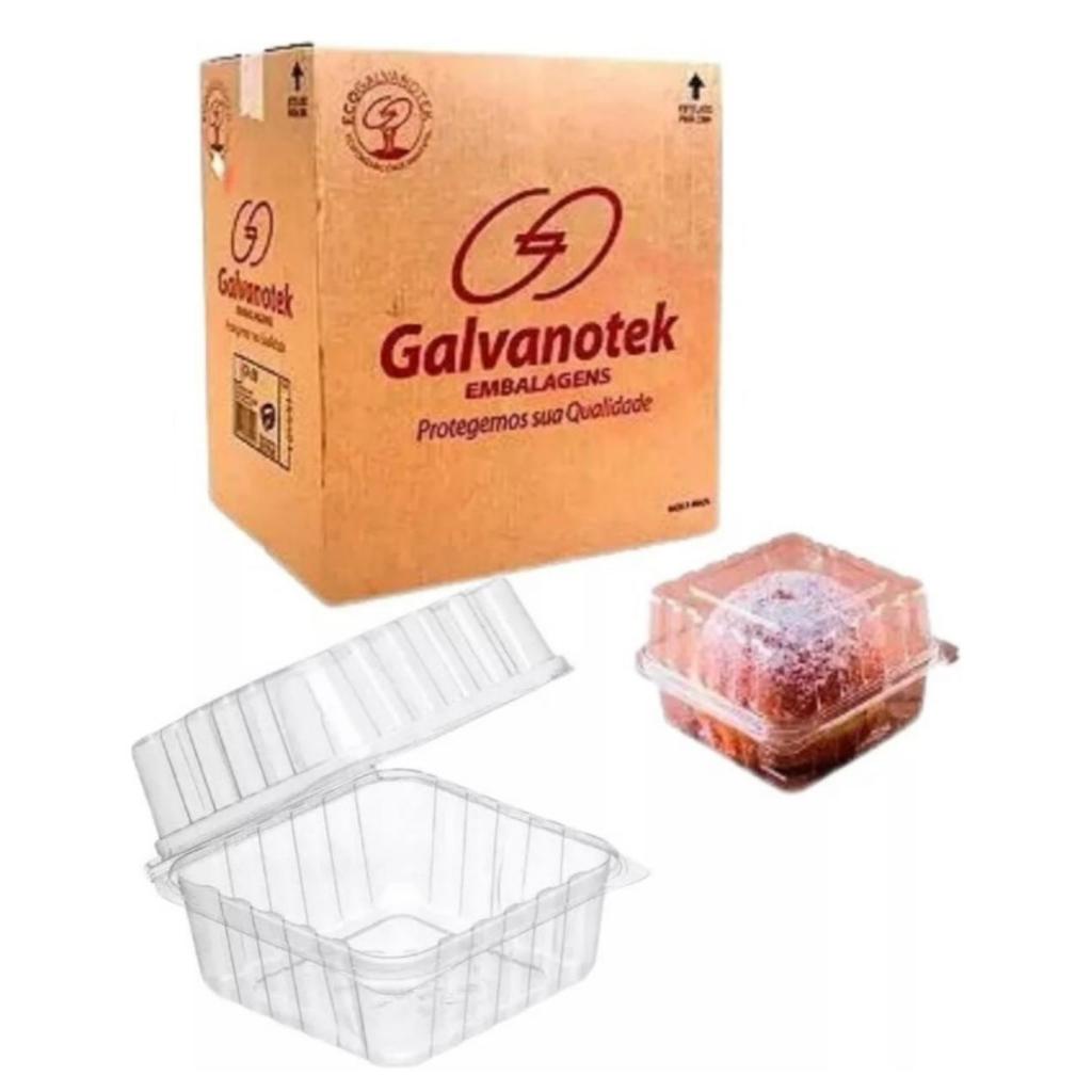 Detalhes do Embalagem Articulada Quadrada G658 Galvanotek 500ml 150 Un.