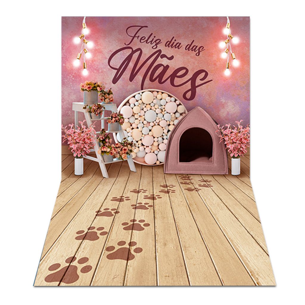 Fundo Fotográfico Dia das Mães Pet em Tecido PN-01500