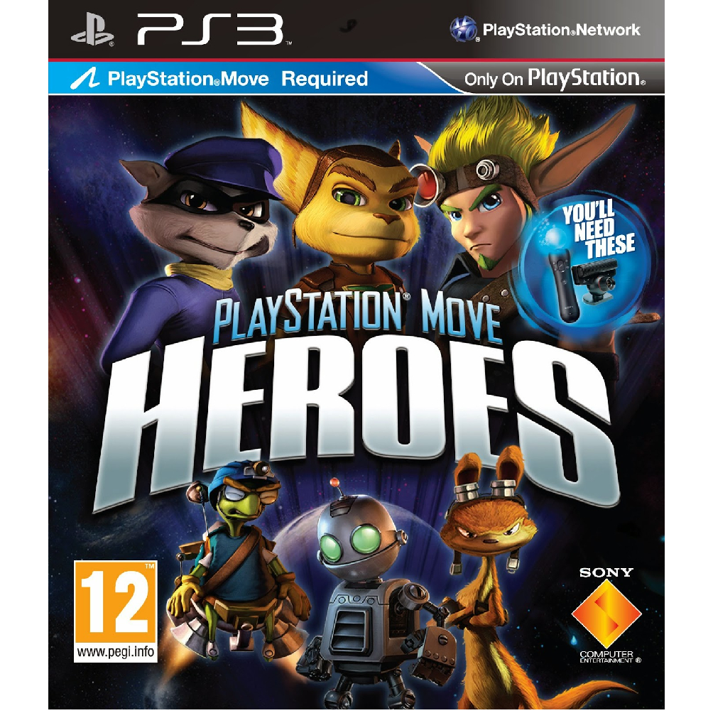 Jogo Playstation  Move Heroes - Usado - Ps3 - Midia Fisica