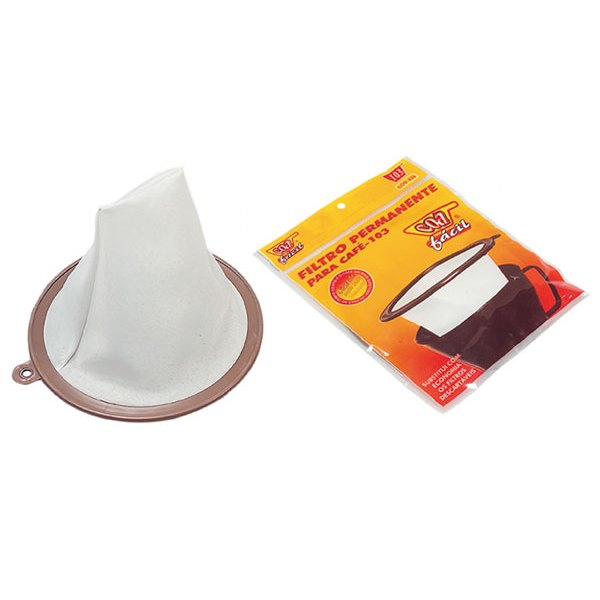 Kit 5 Filtro Permanente Coador Café Porta Filtro 102 Facil