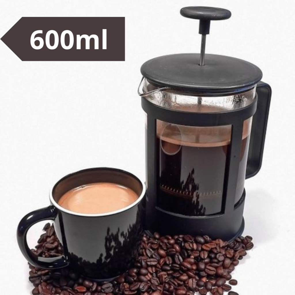 Cafeteira Prensa Francesa 300ml 600ml 800ml  em Vidro Cremeira Café Leite Filtro de aço in...
